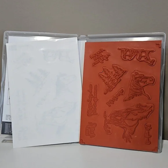 Let it Ride Rubber Cling Stamp Set - Picture 2 of 2